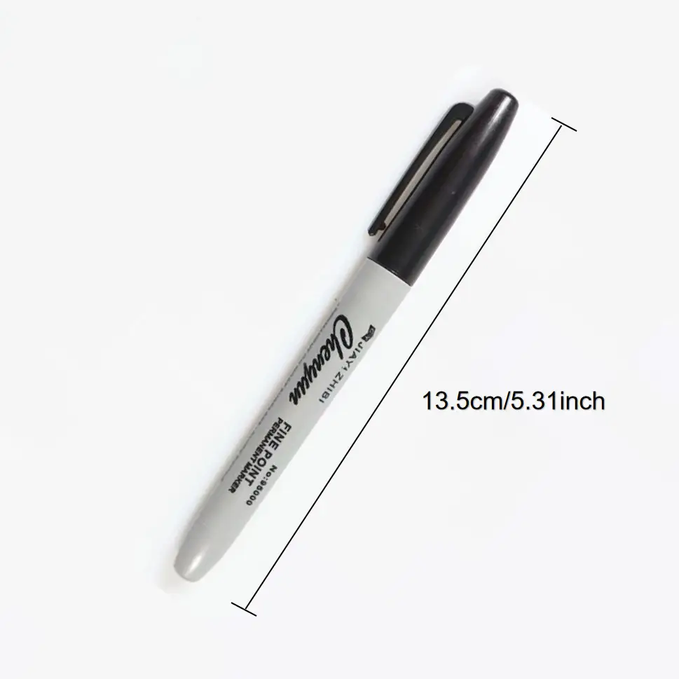 12pcs Black Permanent Marker P - Correction Pen Fine incelemesi ve fiyatı