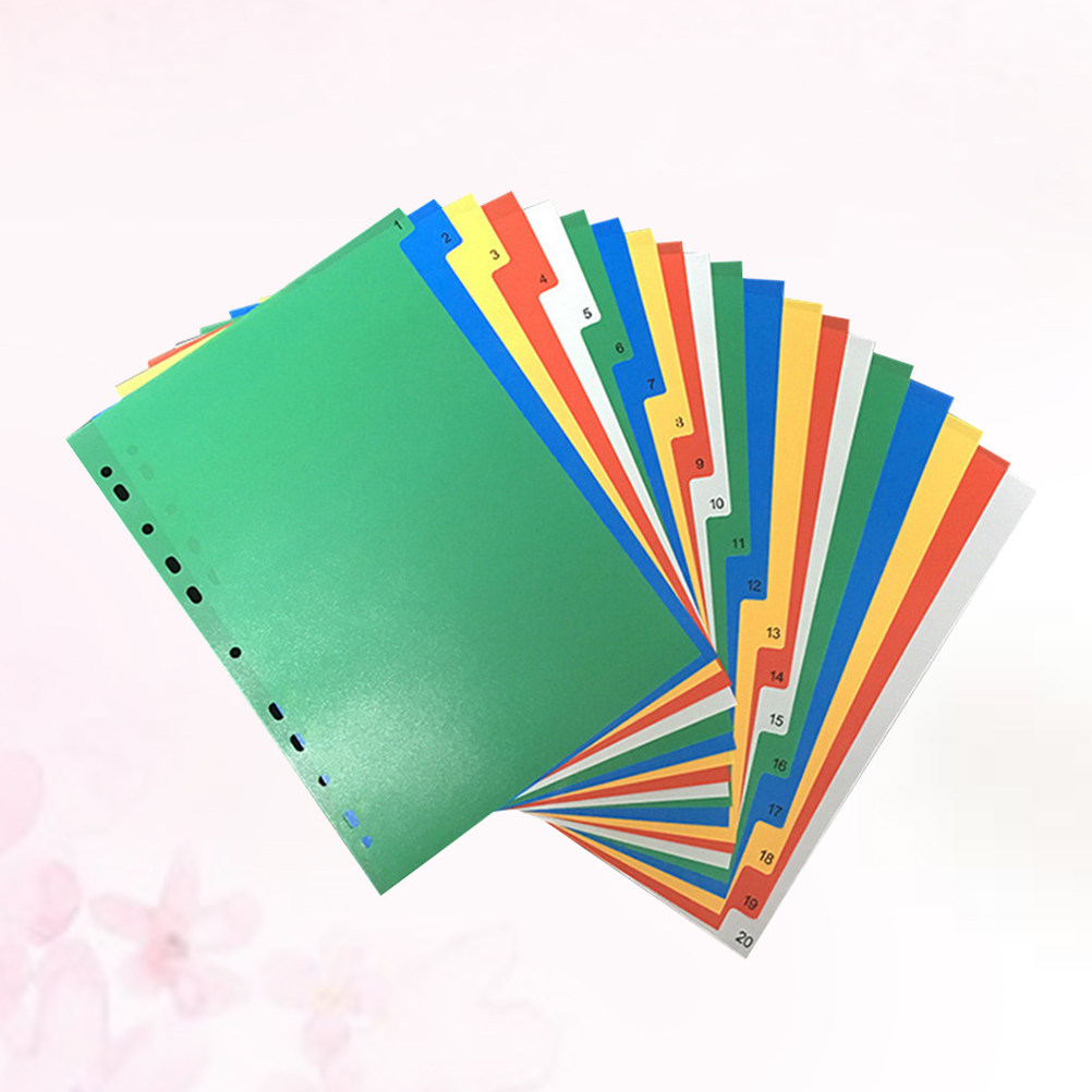40Pcs A4 Multi-Color Insertabl - Tab Divider A4 incelemesi ve fiyatı