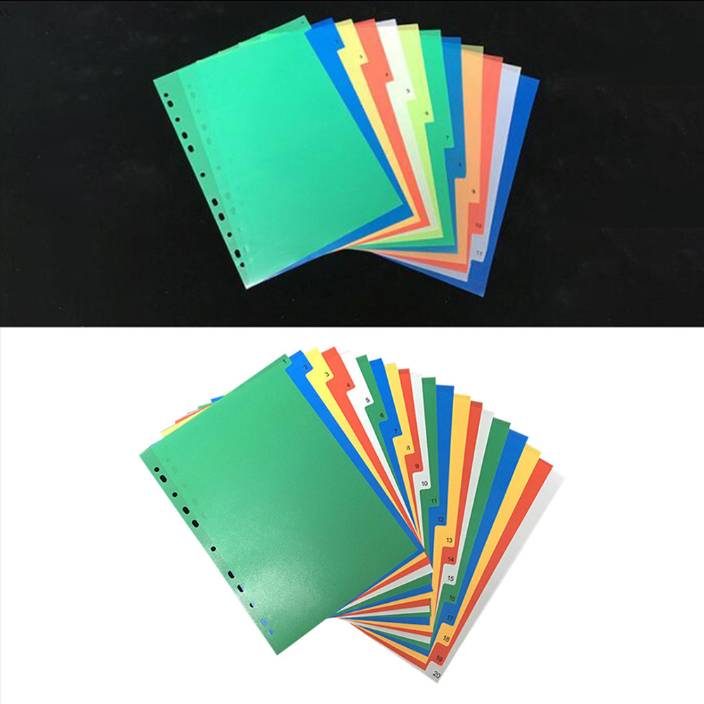 40Pcs A4 Multi-Color Insertabl - Tab Divider A4 incelemesi ve fiyatı