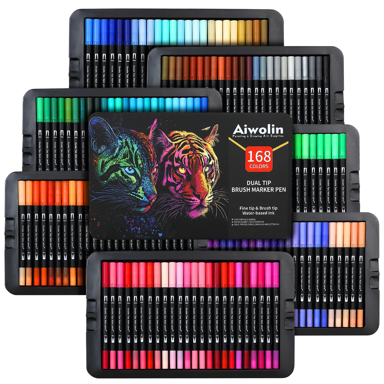 Dual Brush Marker Pens, 168 Co - Correction Pen Fine incelemesi ve fiyatı