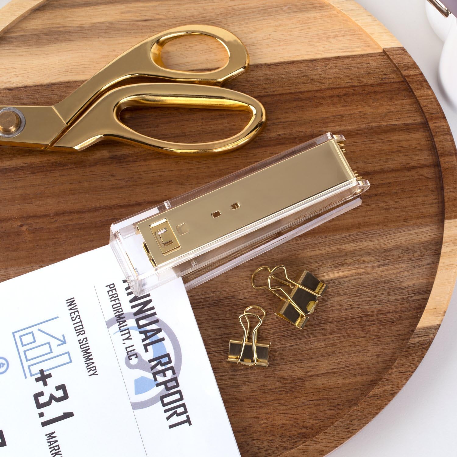 Clear Acrylic Gold Stapler, 20 - Stapler Half Strip incelemesi ve fiyatı